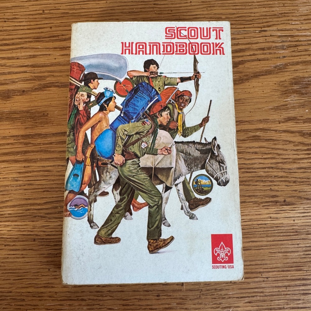 Vintage 1976 Boy Scouts of America Scout Handbook 8th Edition 4th Printing BSA